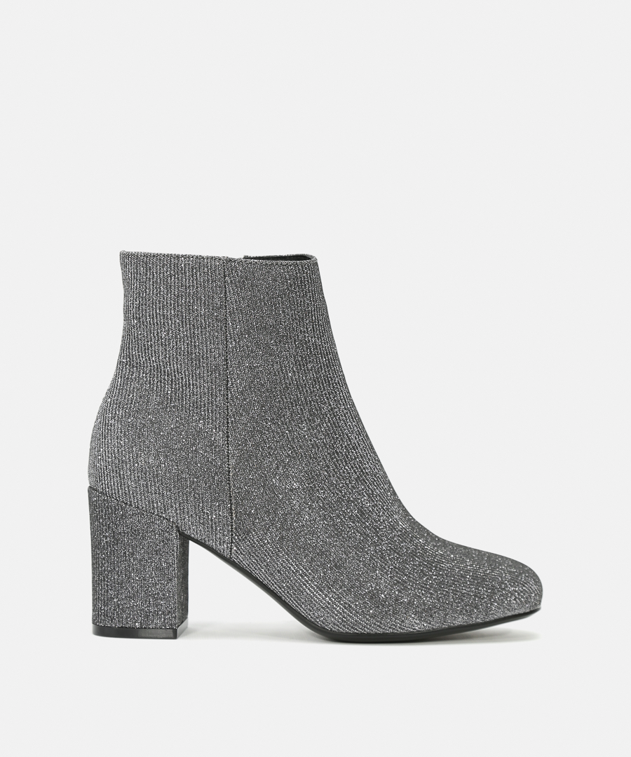 Botines lurex tacón ancho image number null